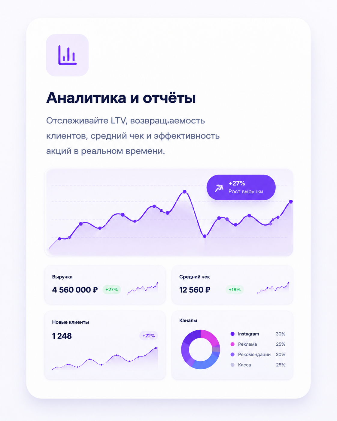 Аналитика и отчёты